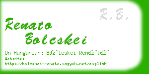 renato bolcskei business card