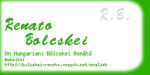 renato bolcskei business card